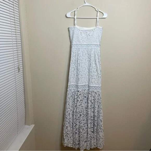 Tadashi Shoji Lace Overlay Strapless Dress - Picture 9 of 14
